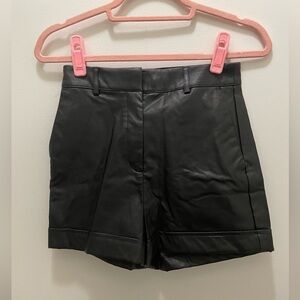 Express Pleather shorts
